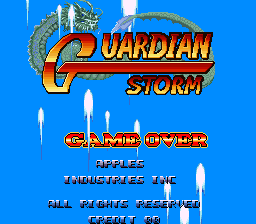 Guardian Storm Title Screen